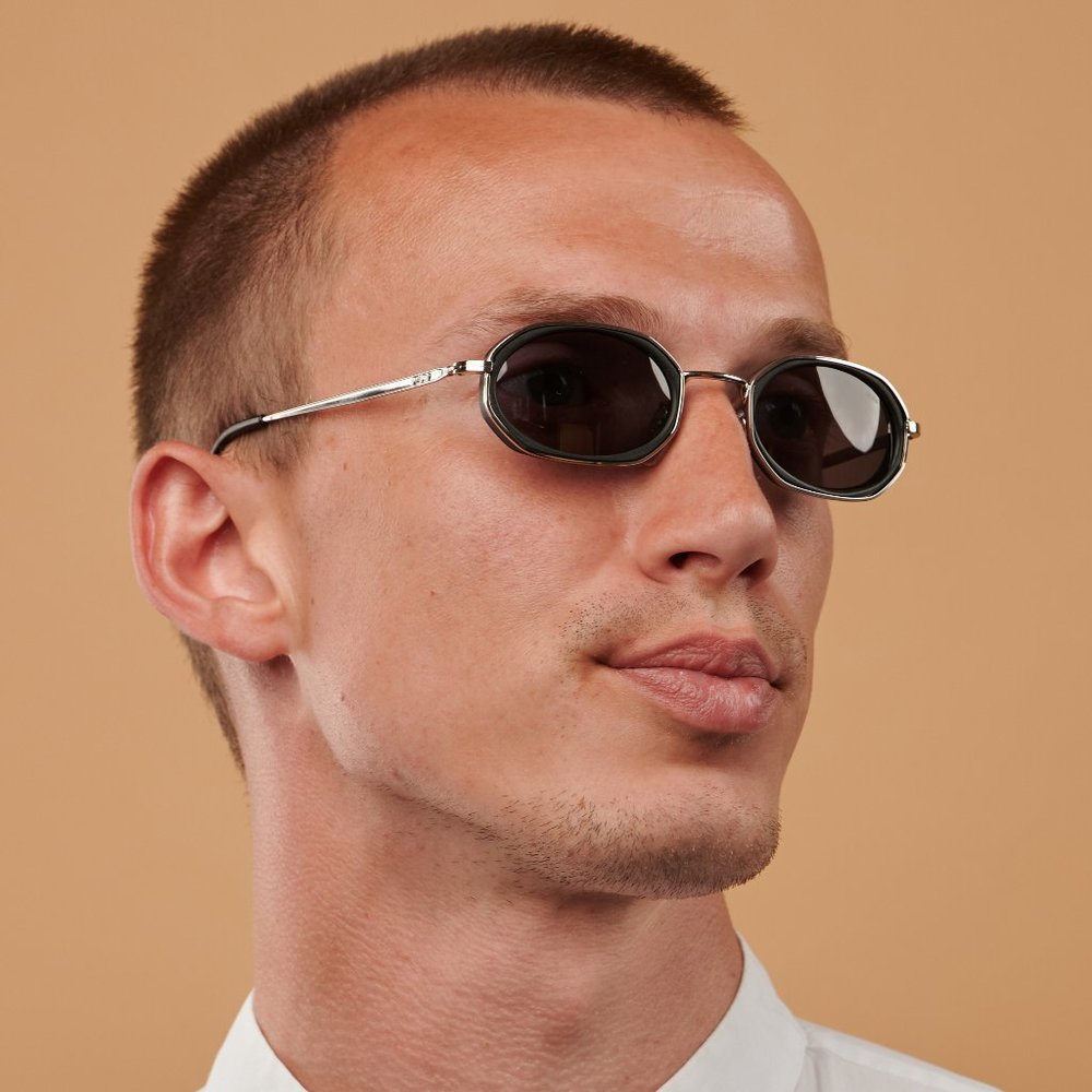 Hexagonal vintage sunglasses by Lozza, Italy